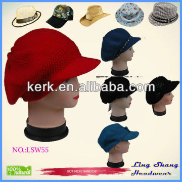 Lsw55 Ningbo Lingshang Encantador sombrero de invierno Sombrero de lana sombrero de niñas sombrero de sombrero sombrero de lana